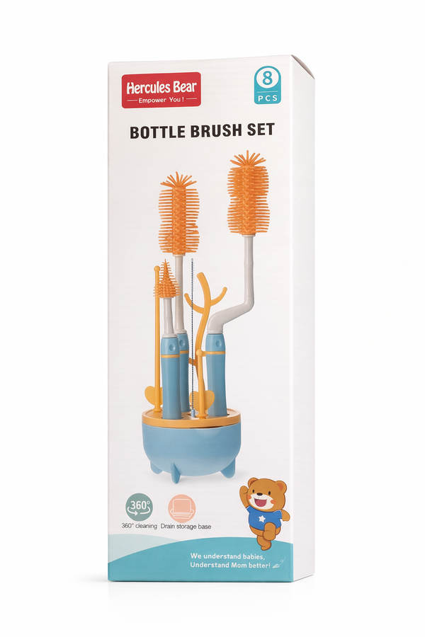 8 In 1 Baby Bottle Brush Set