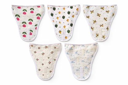 Double Gauze White Muslin Nappy (Random Prints)