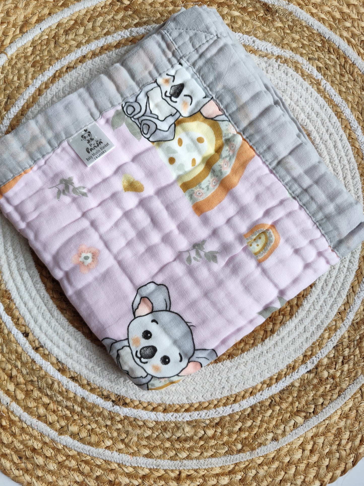 Colored Muslin Blanket(110*110 cm)