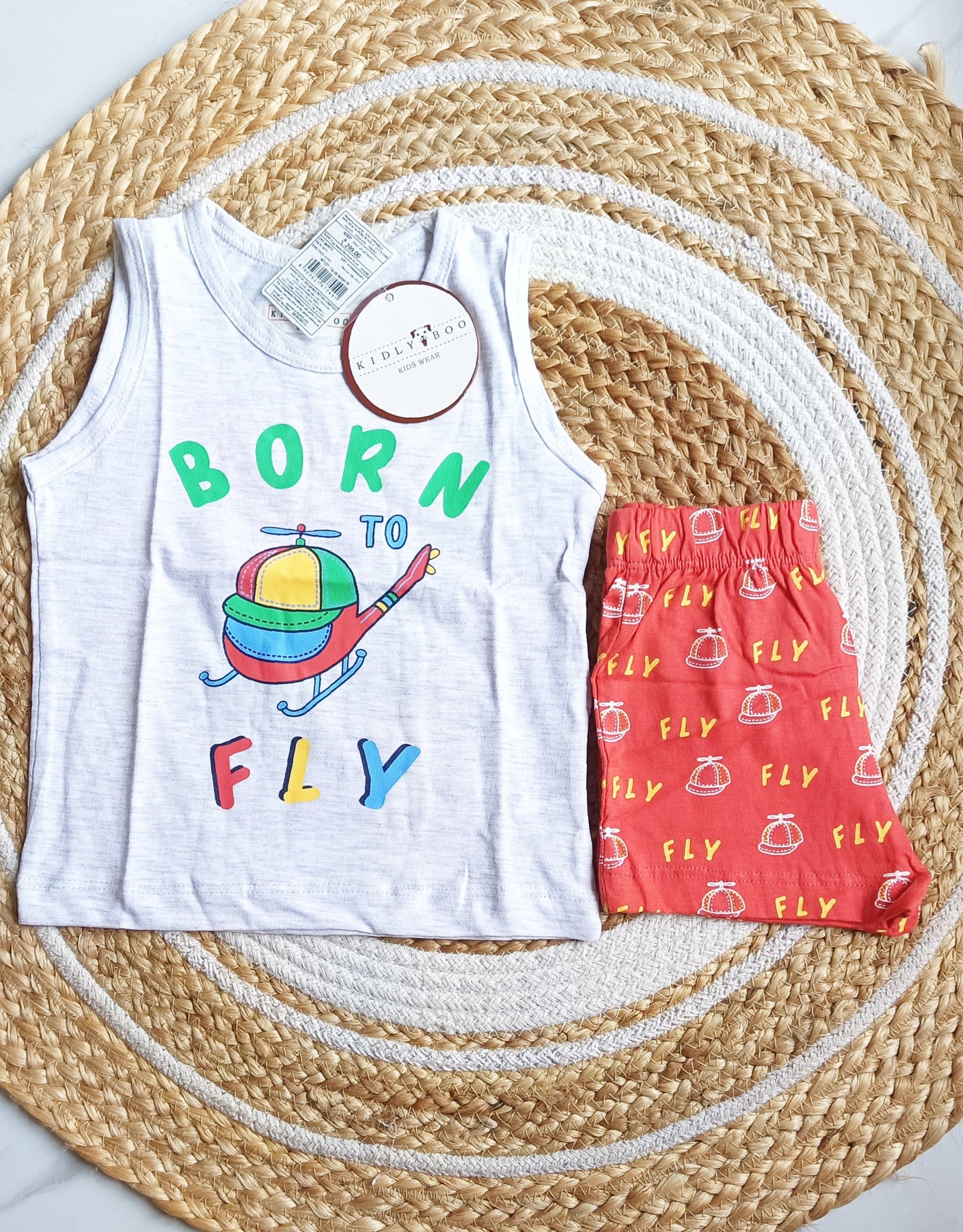 Boys Born To Fly Top & Bottom Set