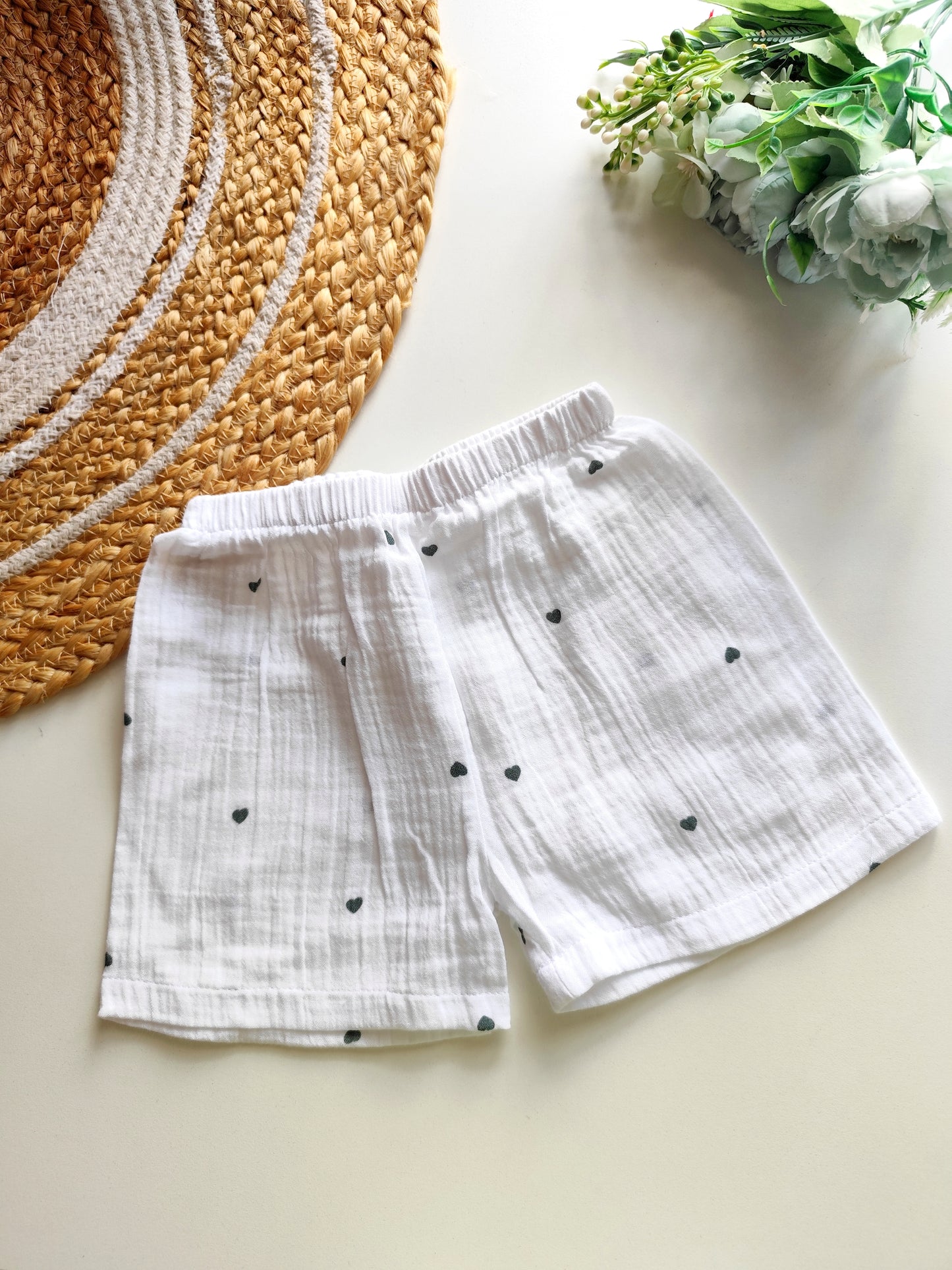 Muslin Trousers - Green Heart