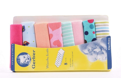 Pack of 8 Hosiery Cotton Napkins (Random Designs)