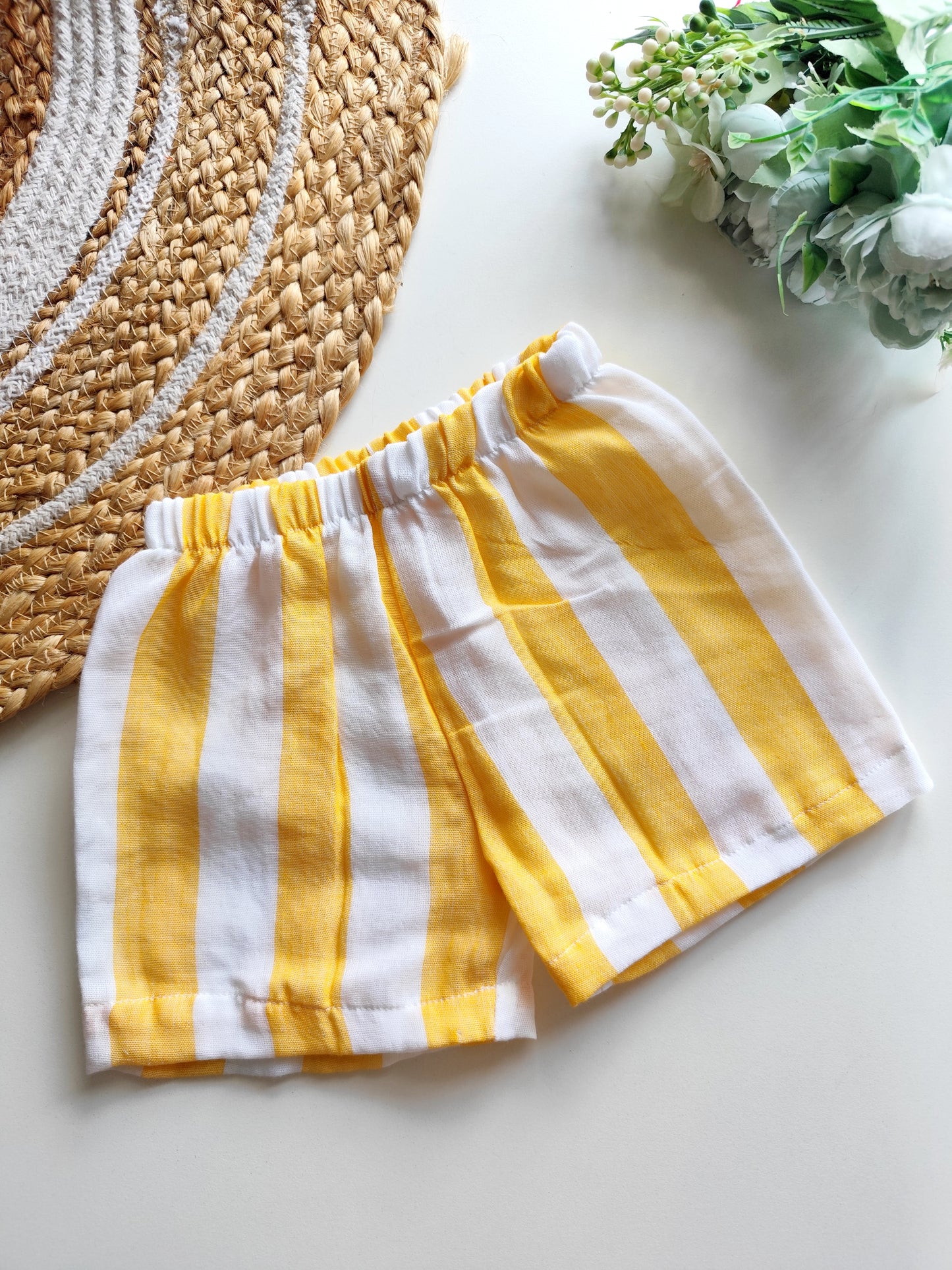 Muslin Trousers - Yellow Stripes