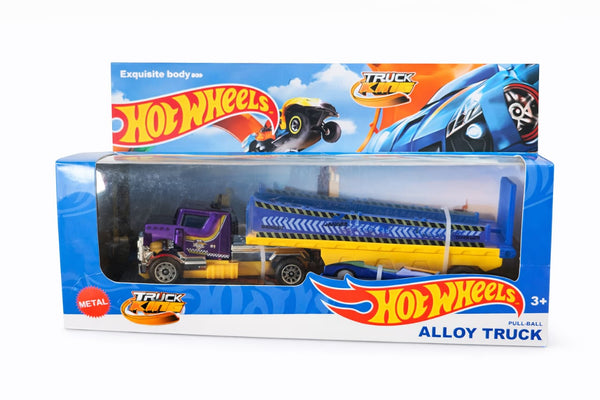 Hot Wheels-Alloy Pull-Back Truck Toy