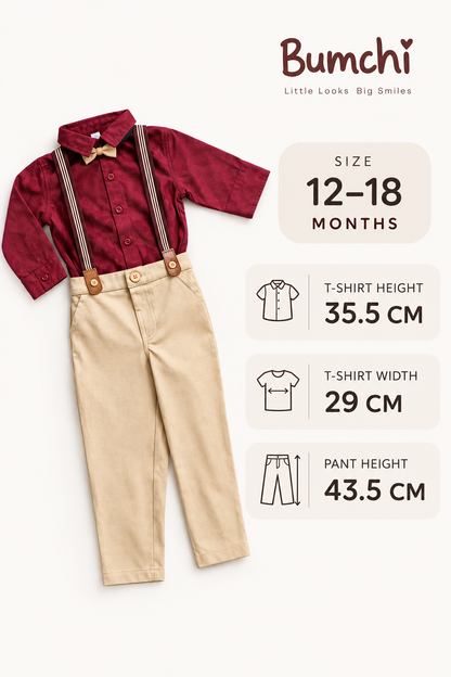 Ethic wear- Maroon and Beige