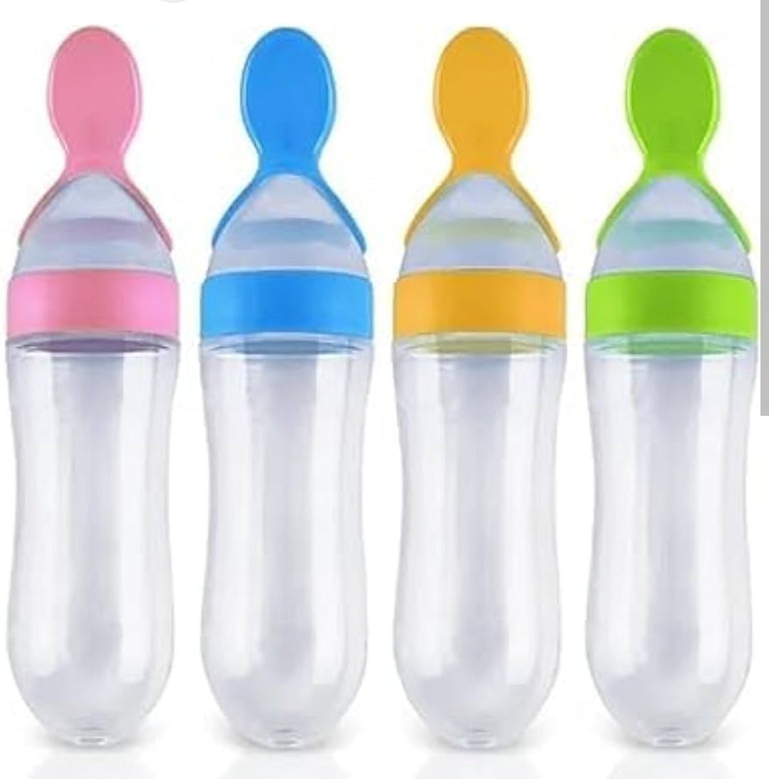 SILICONE SPOON BOTTLE 8274 (Random colours)