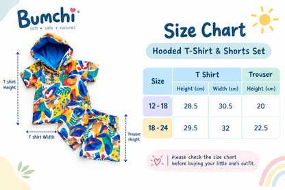 Crop top set- Multicolor Abstract Tropical Print