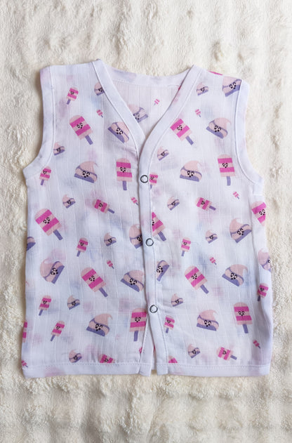 Muslin Button Jablas - Popsicle