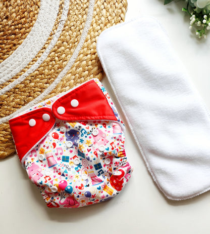 Party Pop Reusable Cloth Diaper (0 M - 3 Yrs)