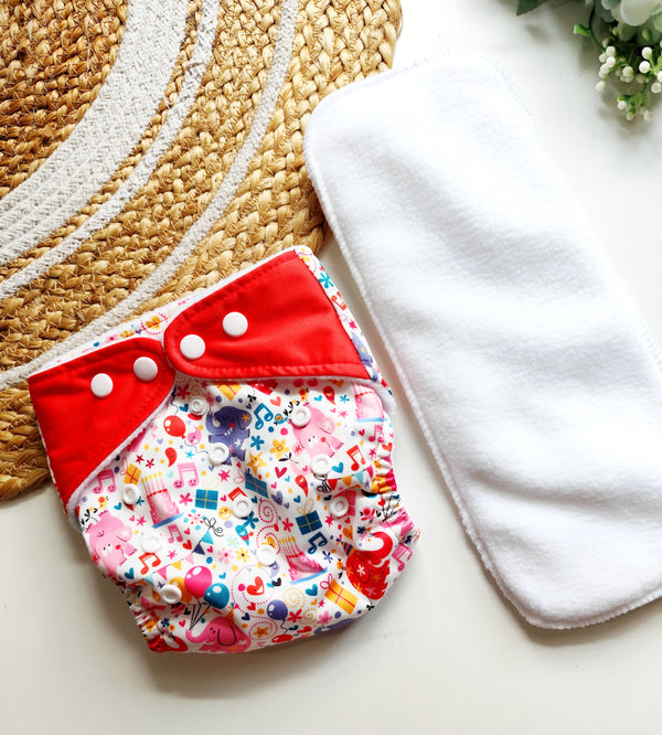 Party Pop Reusable Cloth Diaper (0 M - 3 Yrs)
