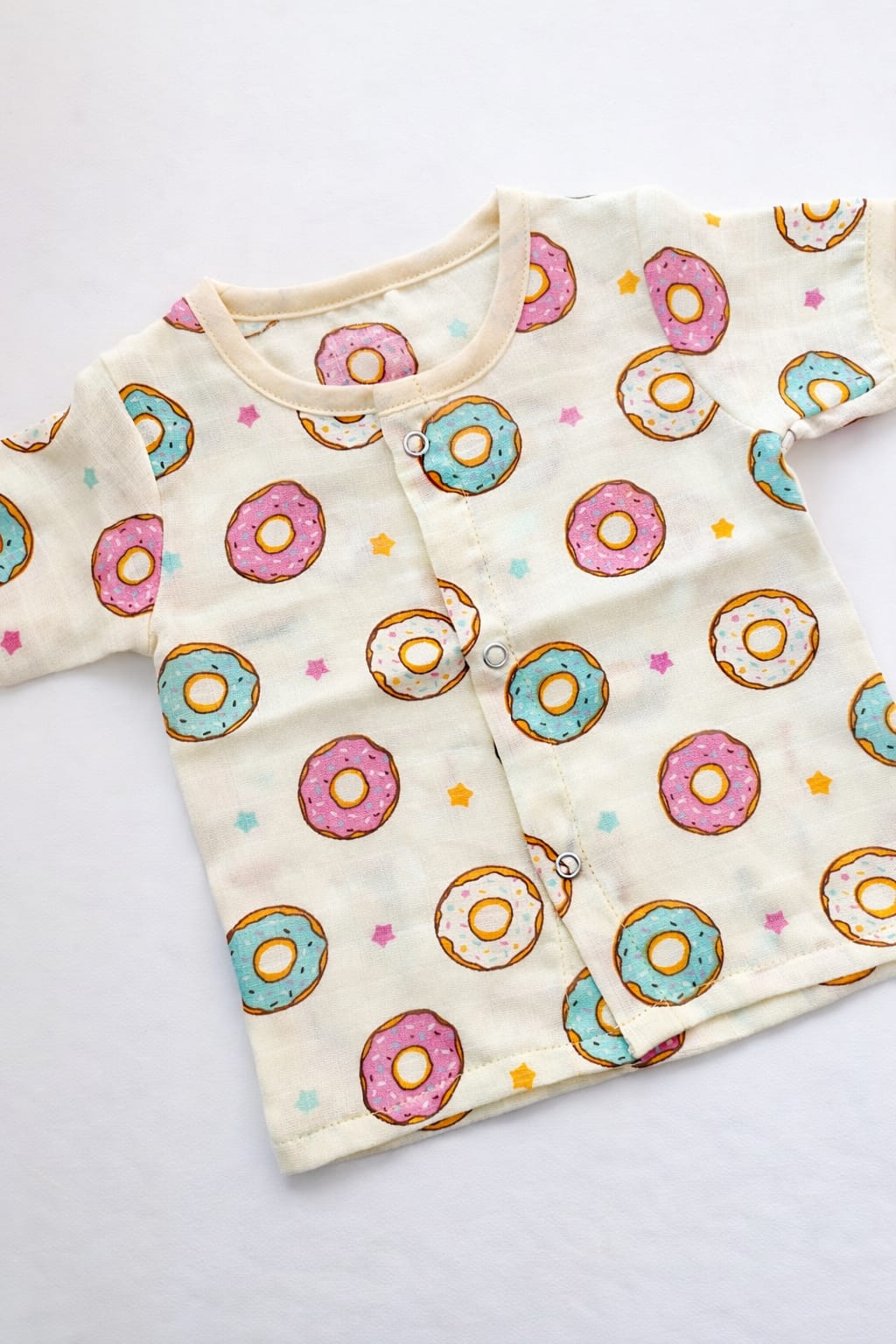 Muslin Half Sleeve Jablas ( 0 - 3 M) - Donuts