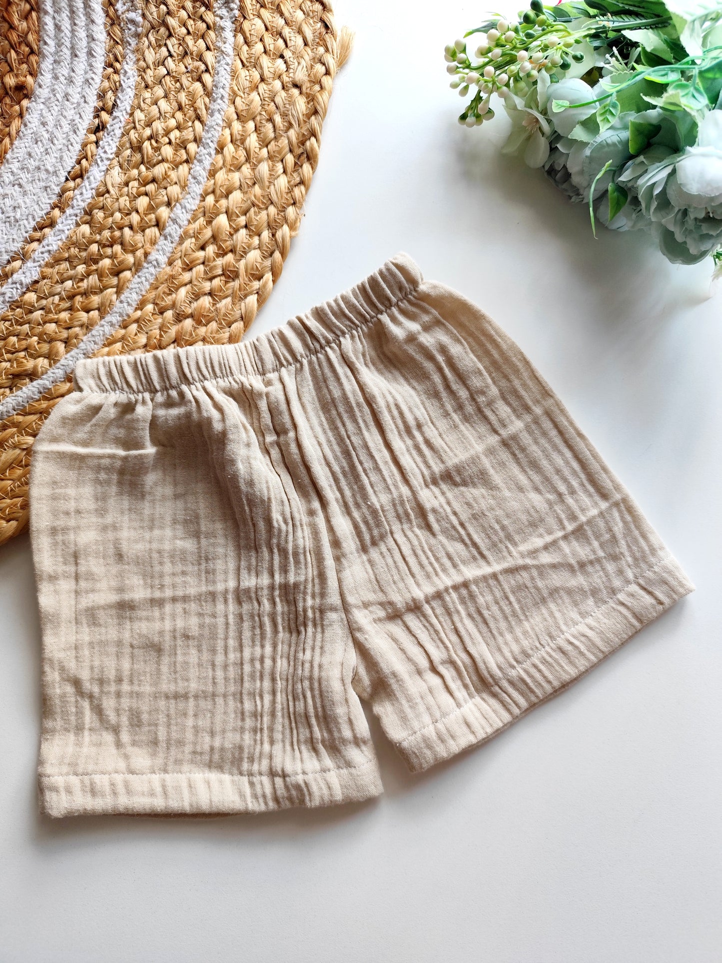 Muslin Trousers - Beige