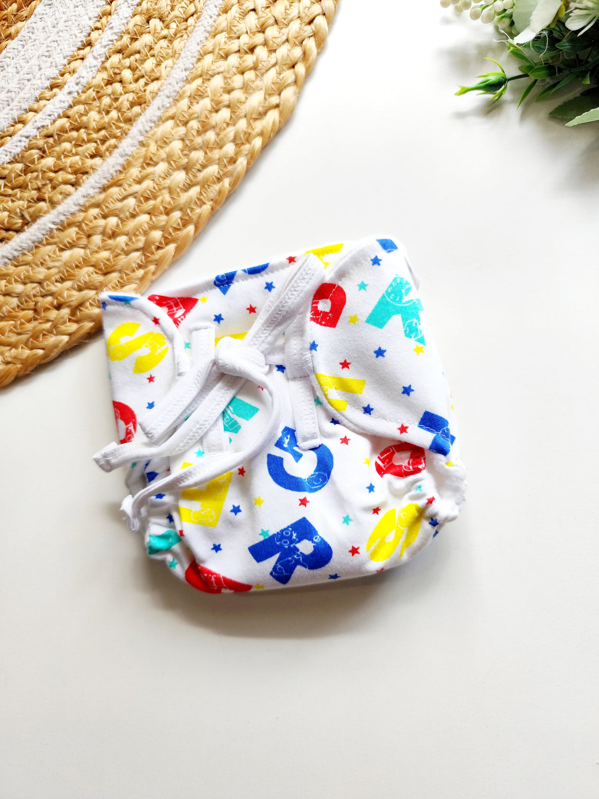 Alphabet Print dry feel Nappy