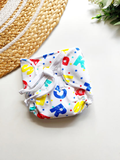 Alphabet Print dry feel Nappy