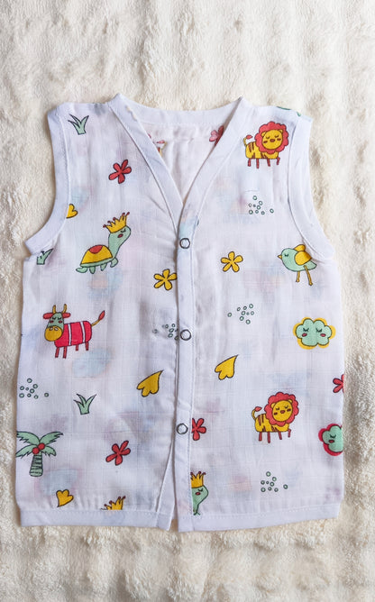 Muslin Button Jablas - Lion