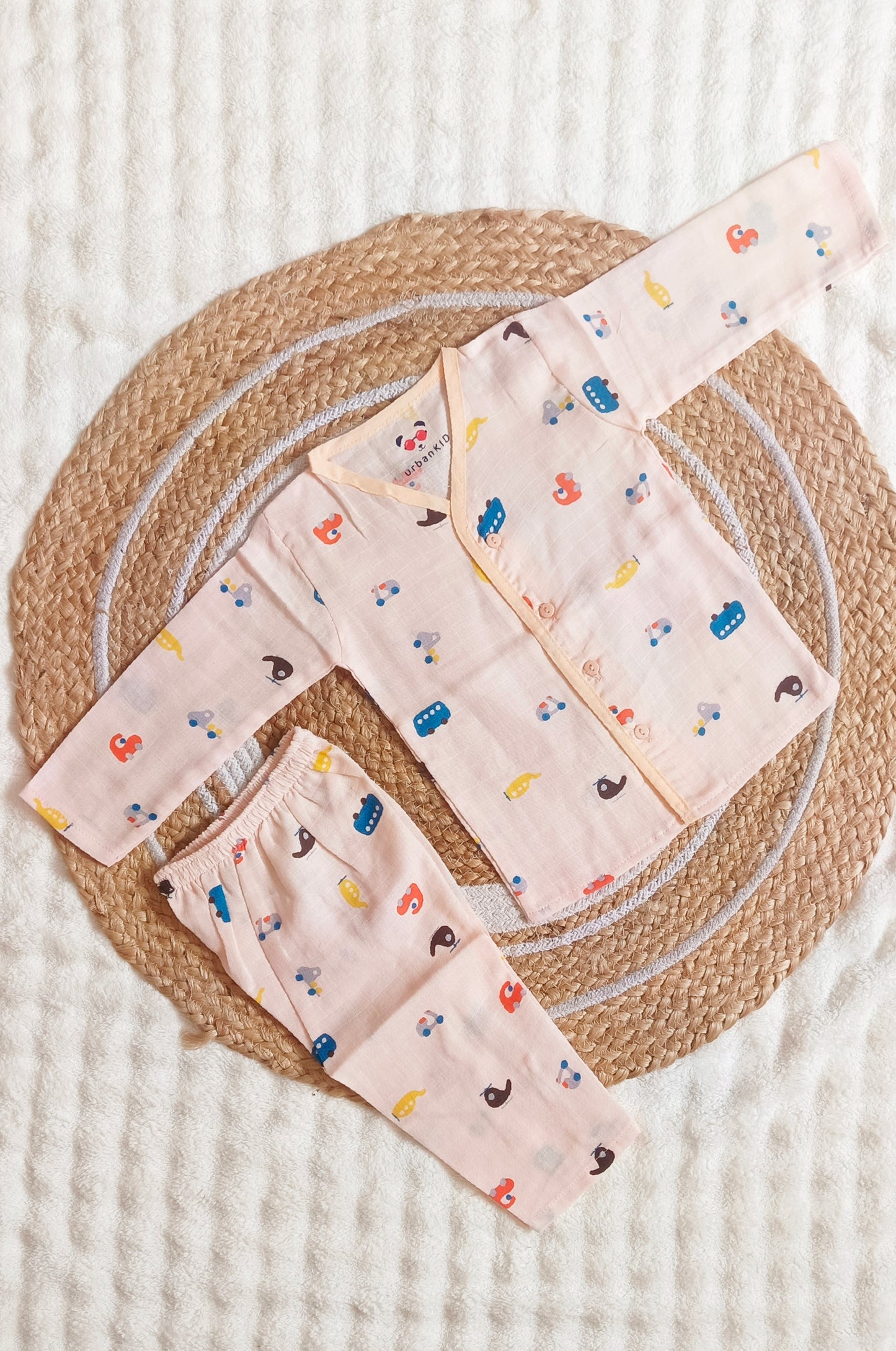 Colored Muslin Night Suits (6 - 12 M)