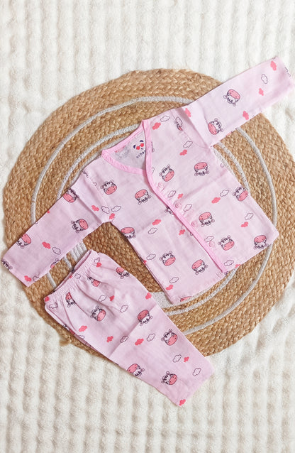 Colored Muslin Night Suits (6 - 12 M)