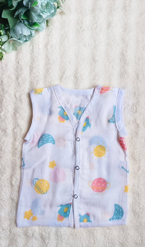 Muslin Button Jablas - Rocket