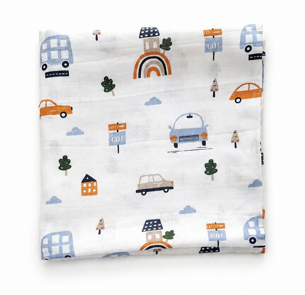 Premium Bath Towels - Car Print
