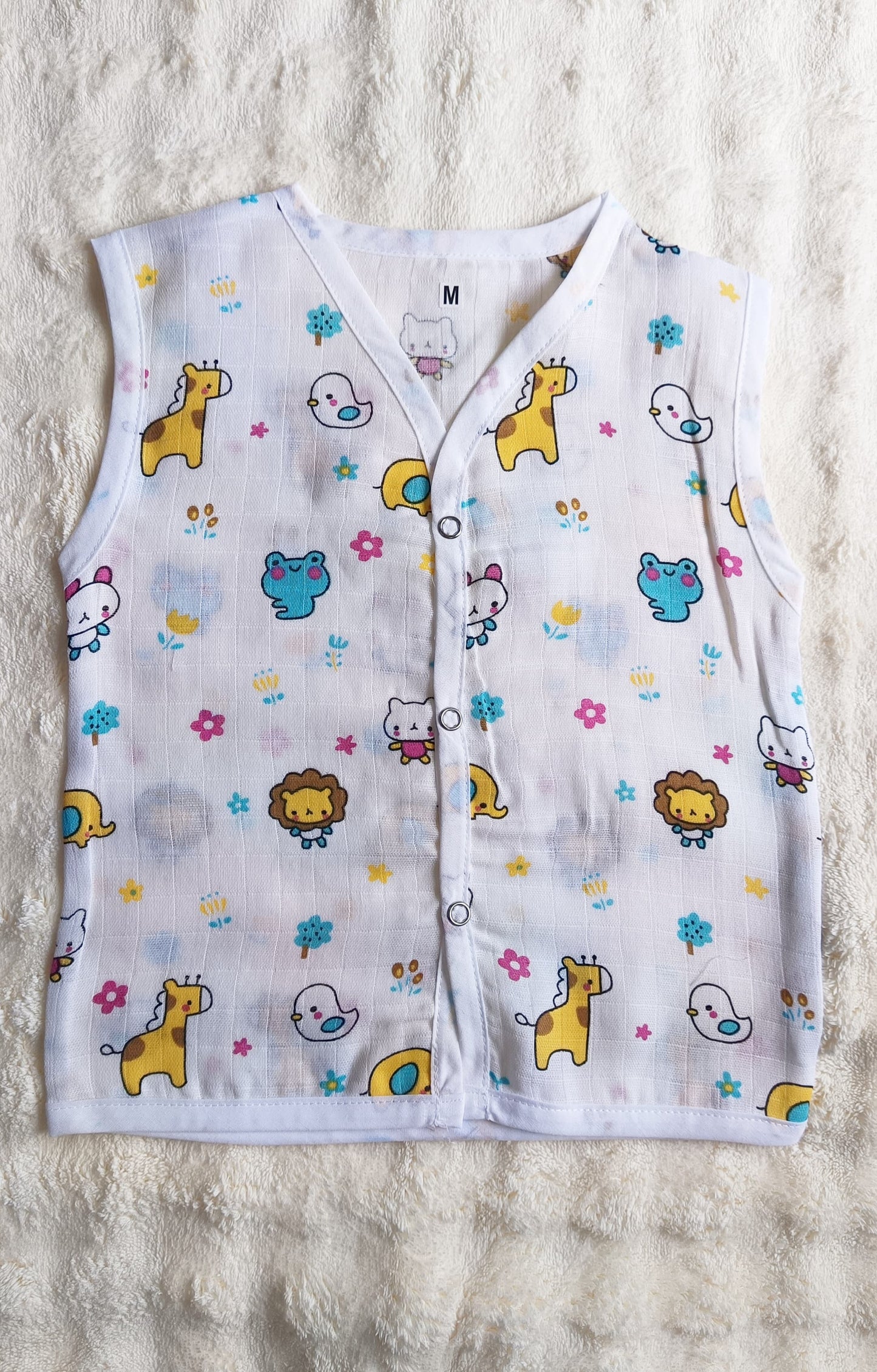 Muslin Button Jablas - Bunny