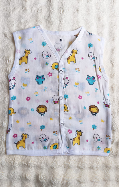 Muslin Button Jablas - Bunny
