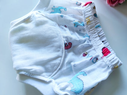 Muslin Padded Underwear - Cherry