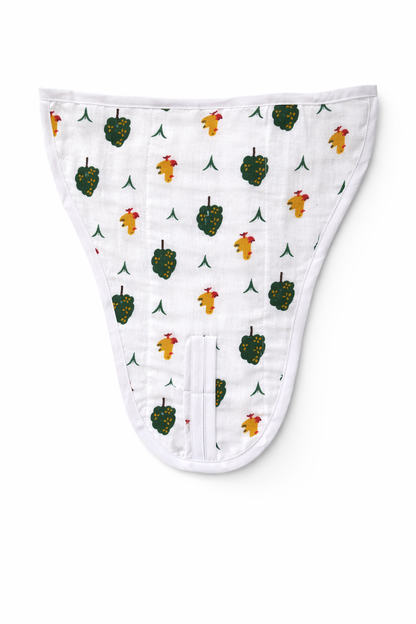 Double Gauze White Muslin Nappy (Random Prints)