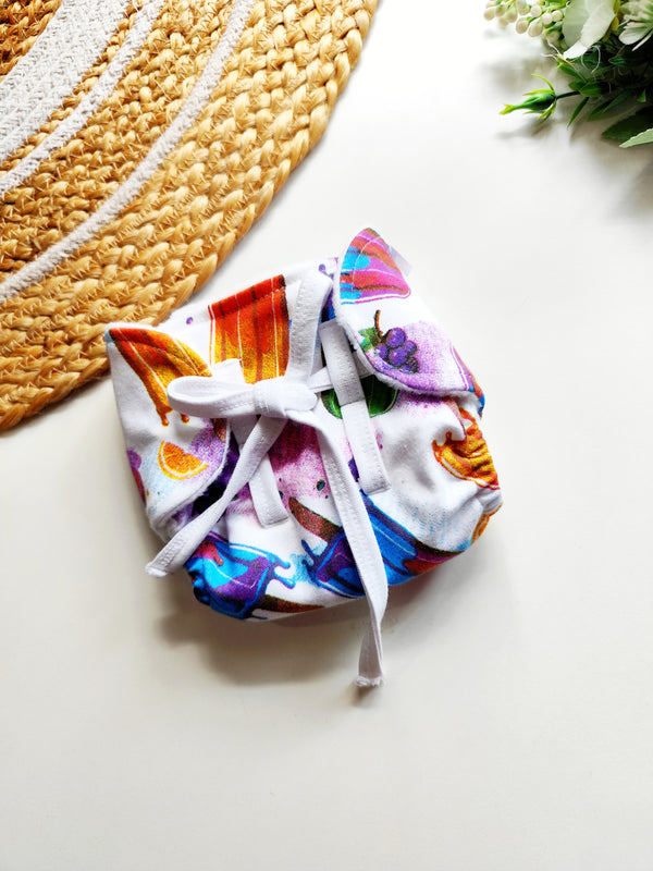 Multi Abstract Print dry feel Nappy