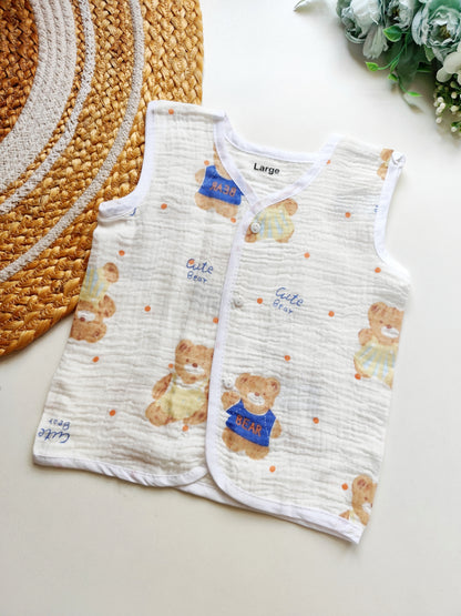 Crinkled Muslin Jablas- Teddy