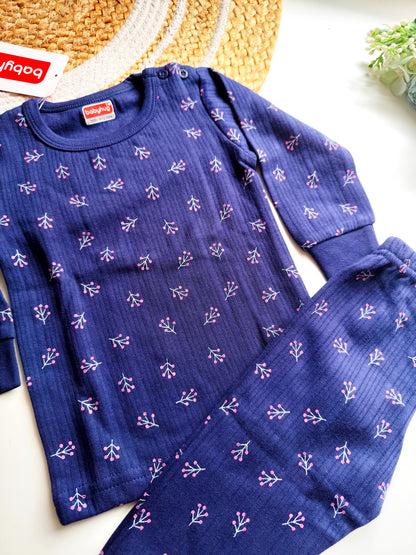 Co ords - Navy Blue Floral Print