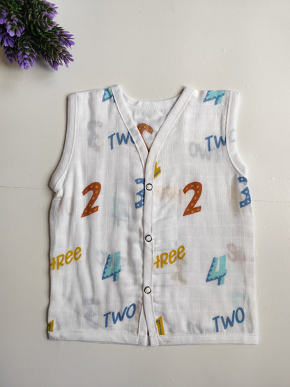 Muslin Button Jablas - Numbers