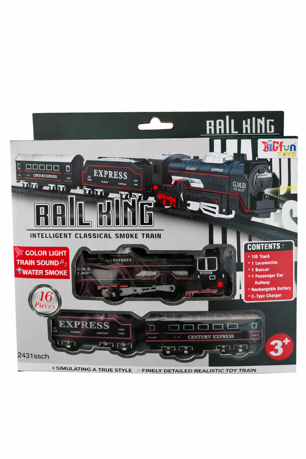 Rail King Intelligent Classical Smoke Train