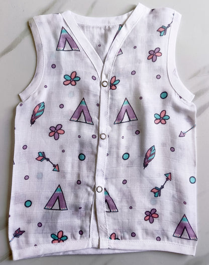 Muslin Button Jablas - Triangle