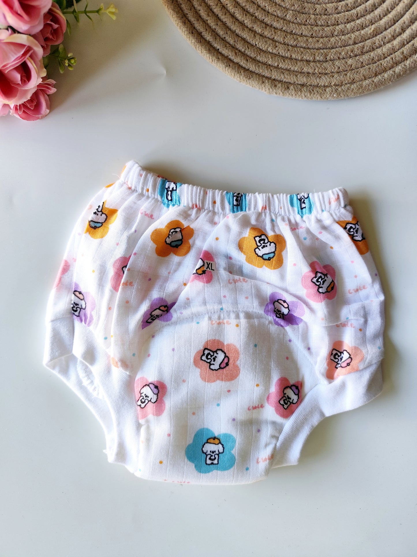 Muslin Padded Underwear - Tiny Bear