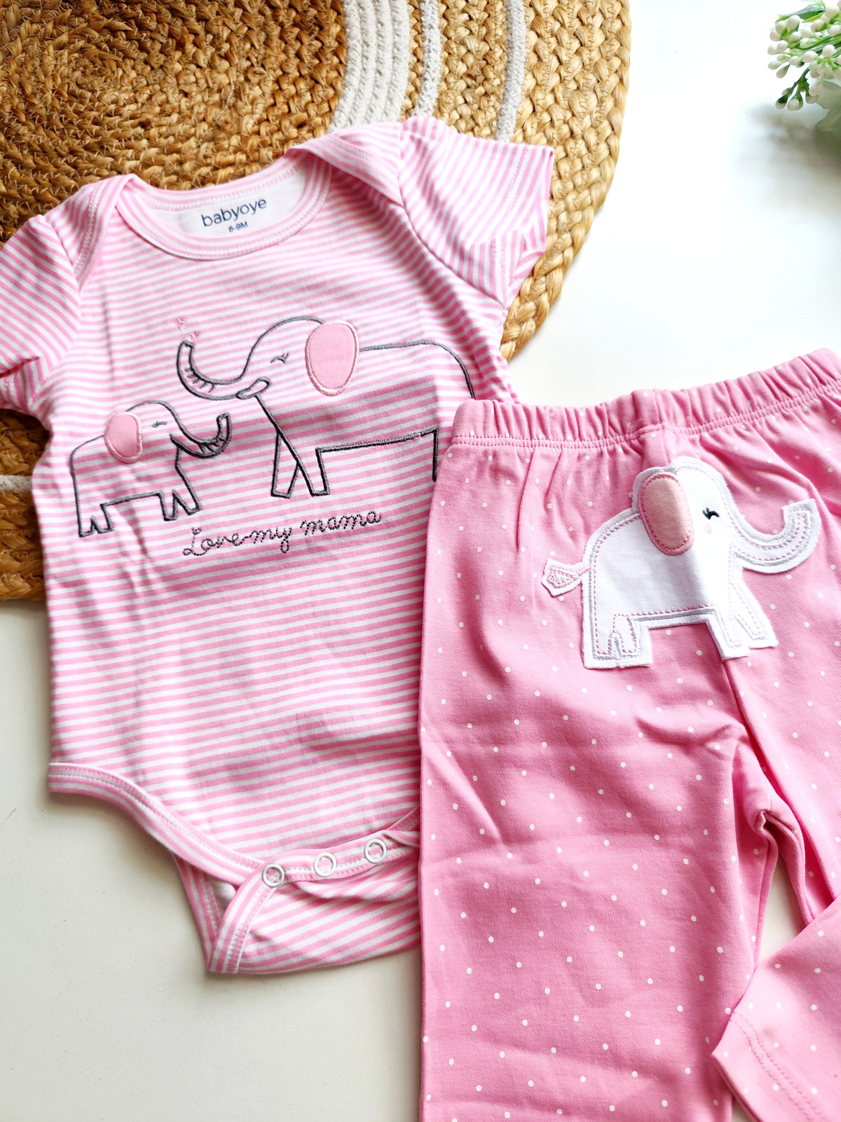Co ords - Pink Elephant Stripe