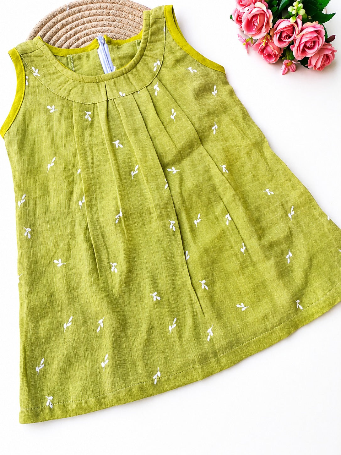 Colored Muslin Zip Frocks