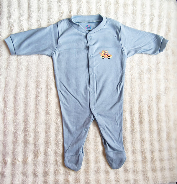 Jumpsuit - sky blue car
