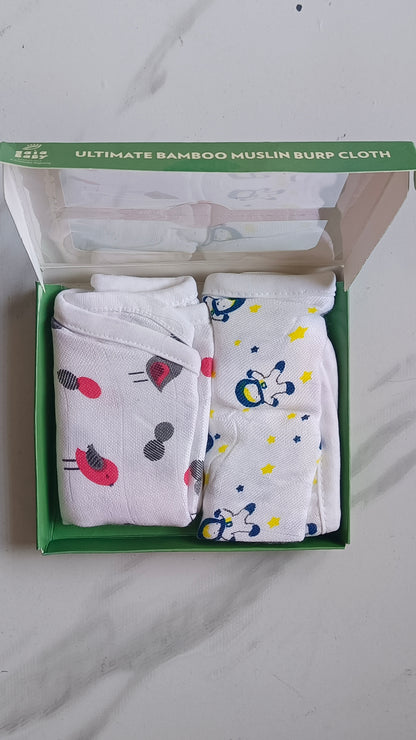 Bamboo Muslin 2 Layered Shoulder Burp Cloth