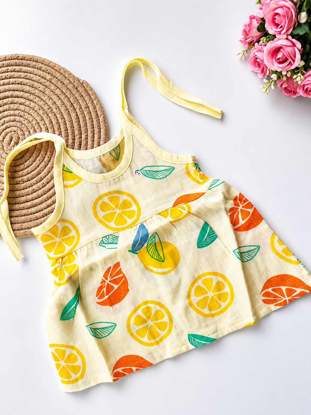 Muslin Knot Frocks (Lemon)