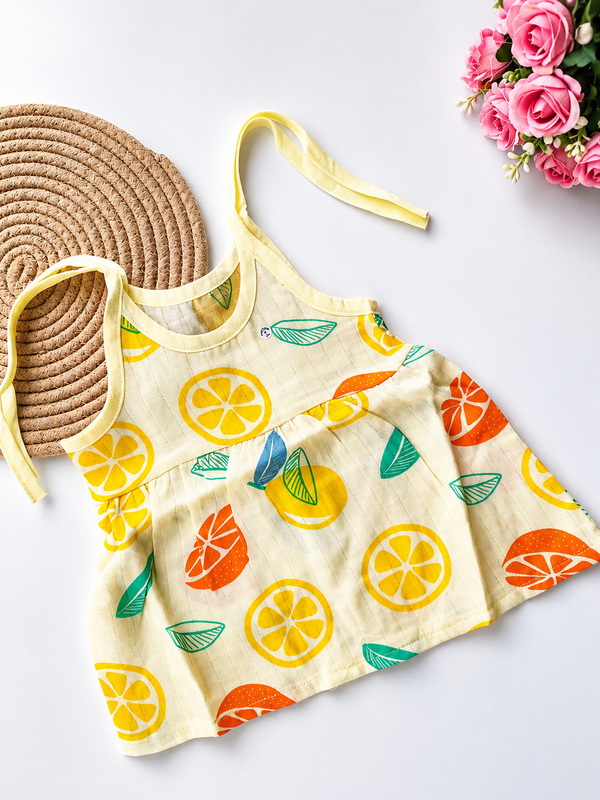 Muslin Knot Frocks (Lemon)