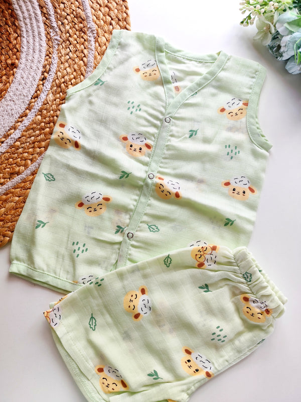 Muslin Co-Ord Set - Sheep
