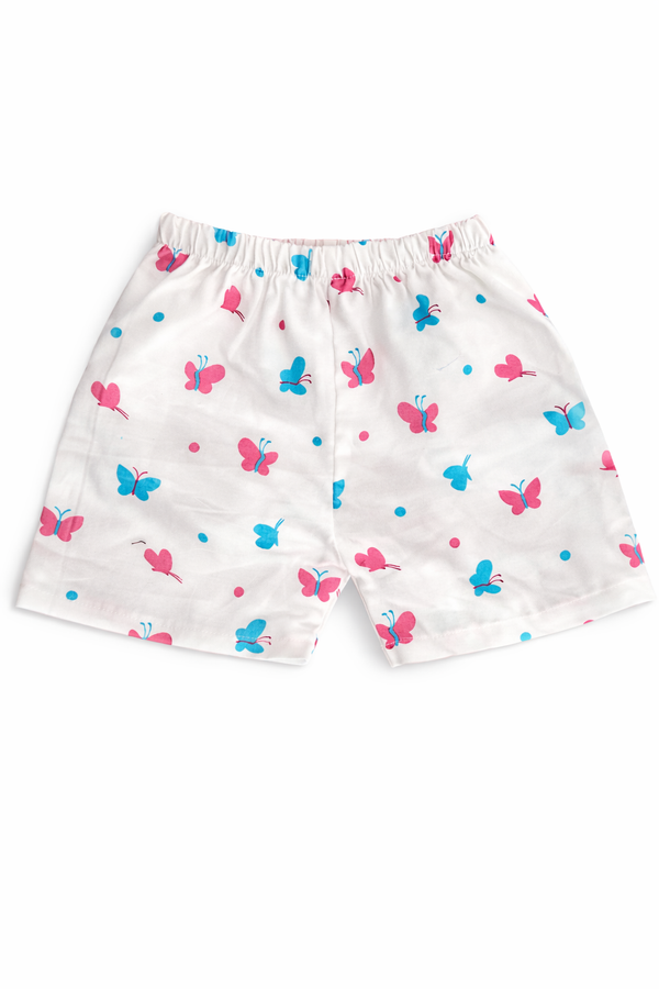 Blue Butterfly Cotton Trousers