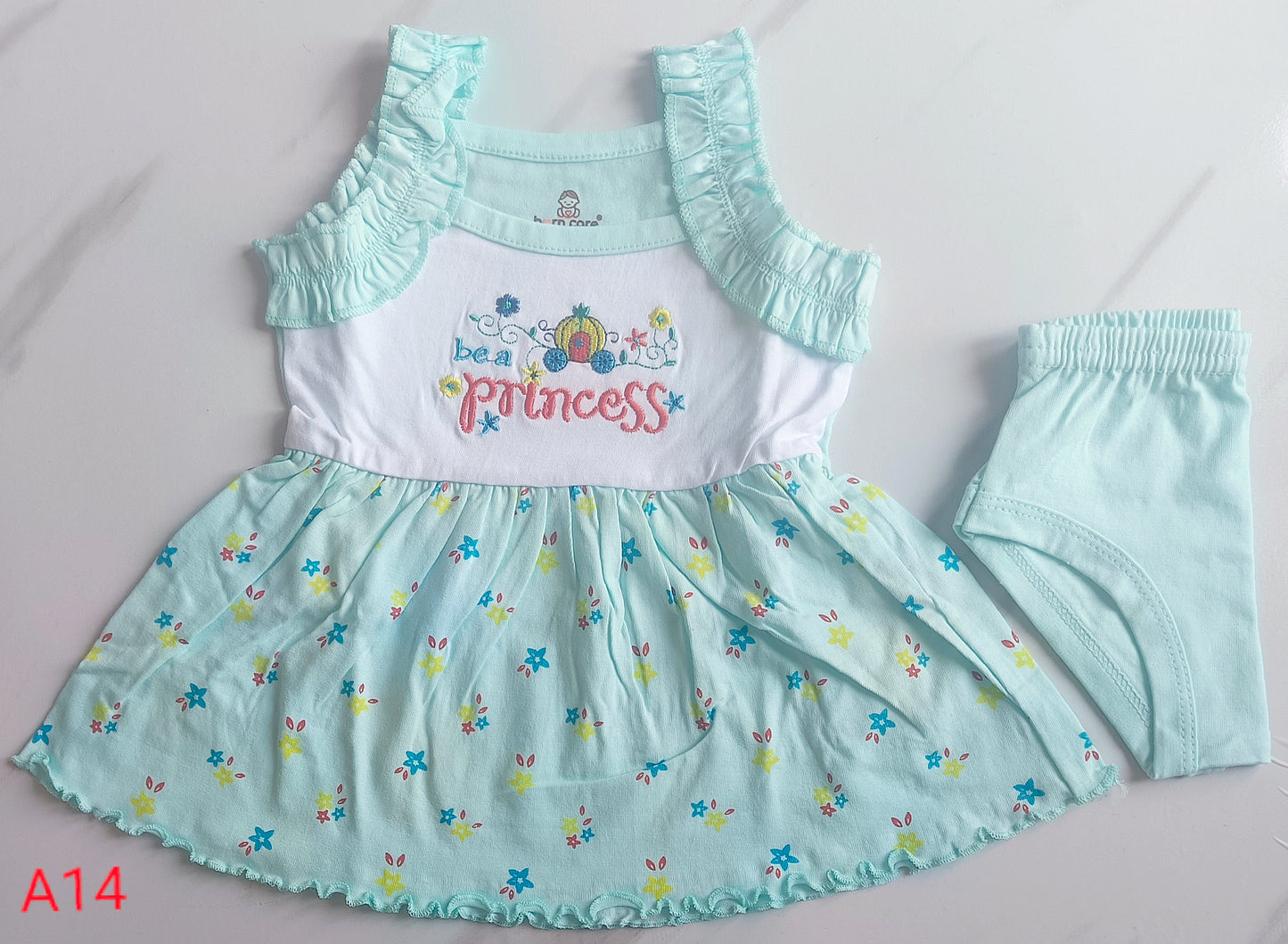 Cotton Frill Frock with Bloomers