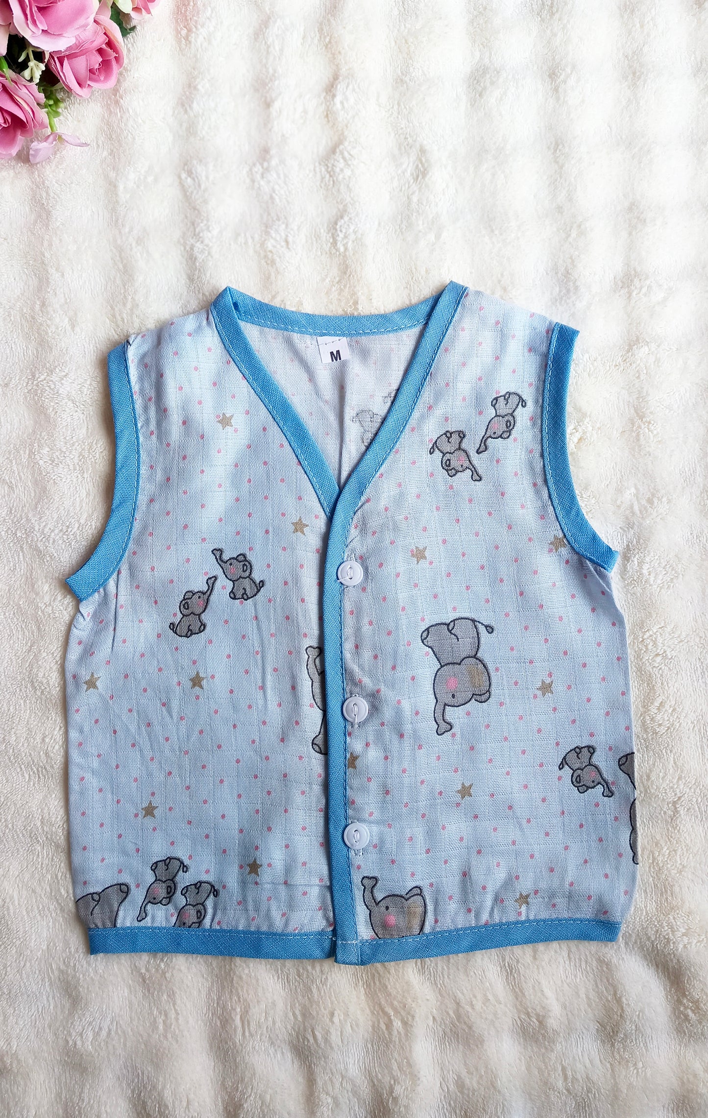 Colored Muslin Button Jablas