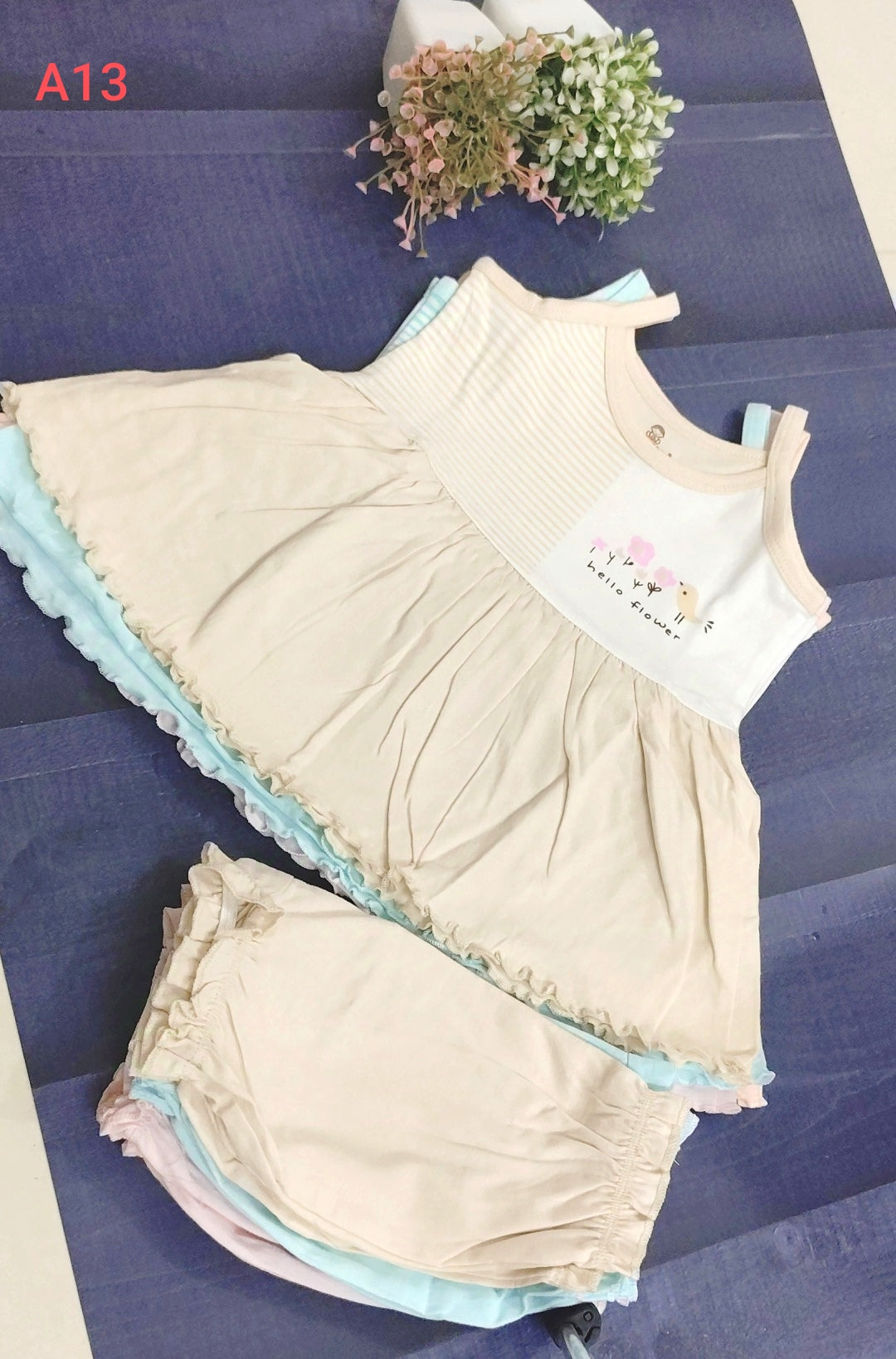 Sleeveless Cotton Frock