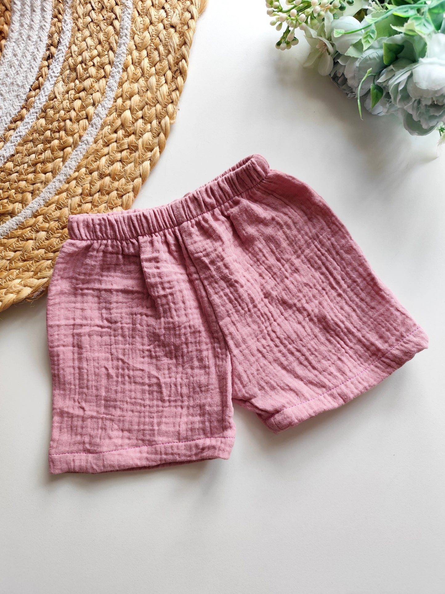 Muslin Trousers - Mauve Pink