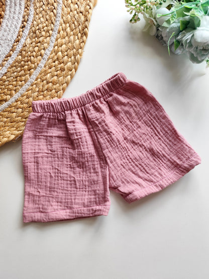 Muslin Trousers - Mauve Pink