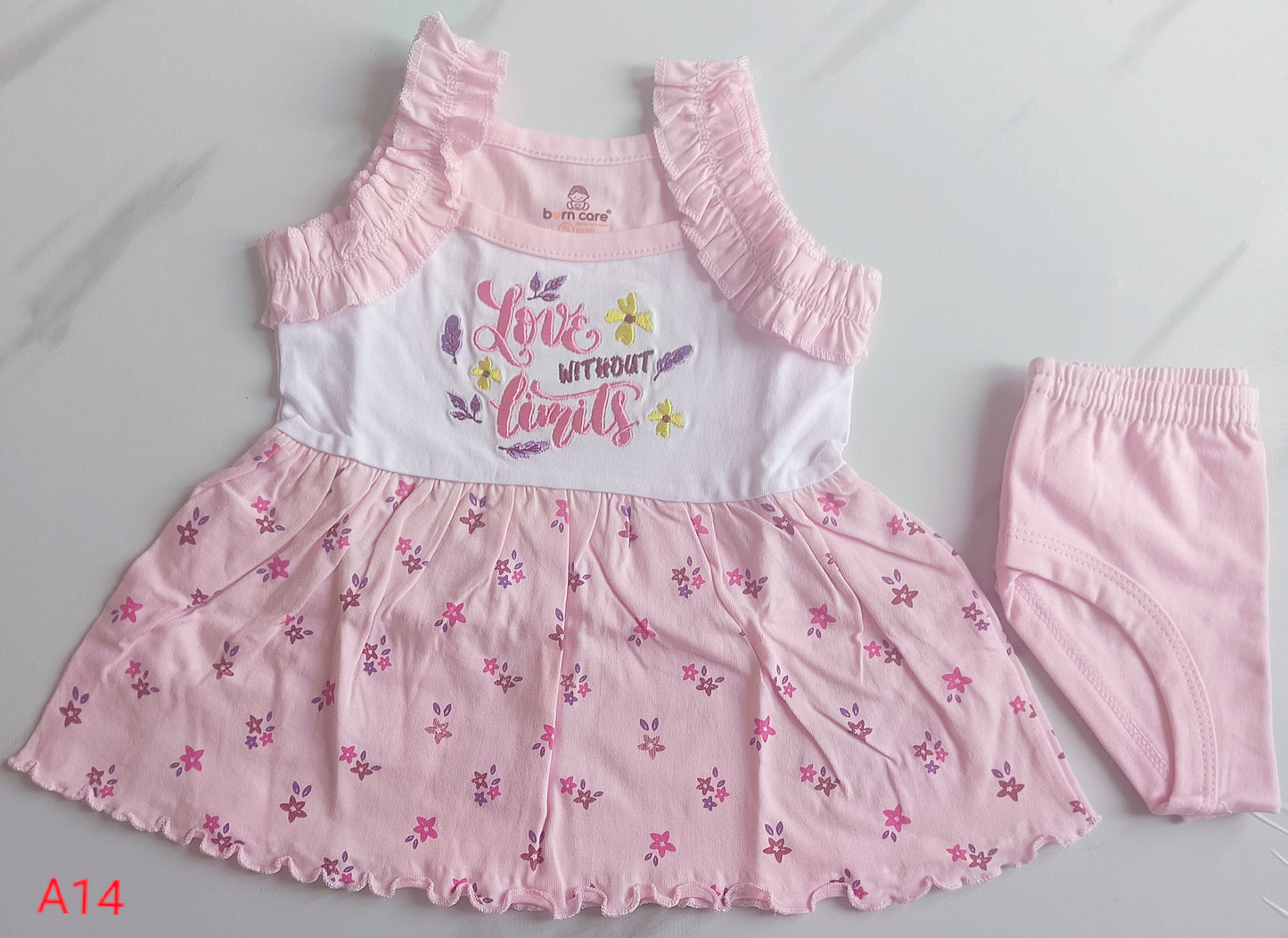 Cotton Frill Frock with Bloomers