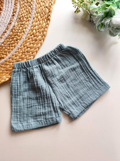 Muslin Trousers - Sage Blue