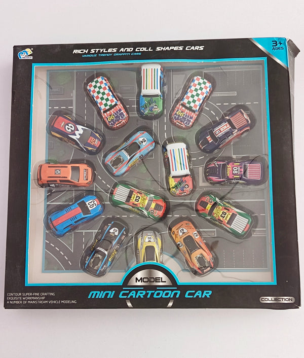 Mini Cartoon Cars Pack of 15 pcs